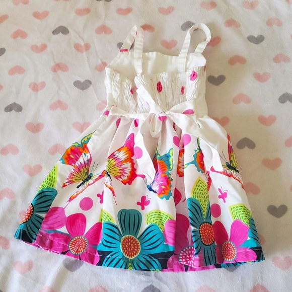 Floral Sleeveless dress Size 12m - Picture 2 of 2